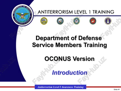 antiterrorism level 1 training — PPTX