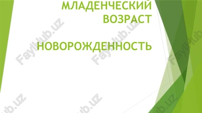mladencheskiy vozrastnovorojdennost — PPTX