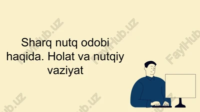 nutq odobi — PPTX