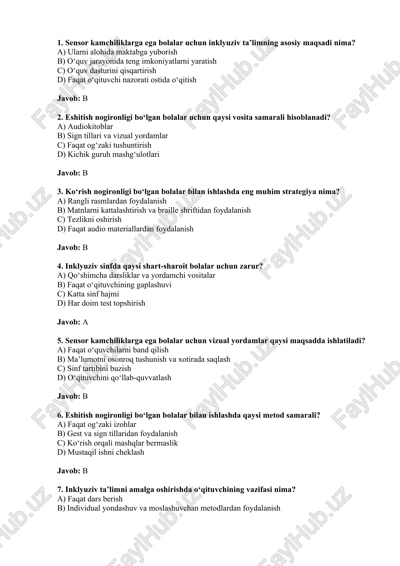 inklyuziv ta’limning amaliy usullari — DOCX