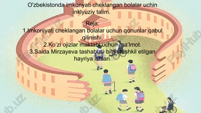 inklyuziv ta'lim rejasi — PPTX