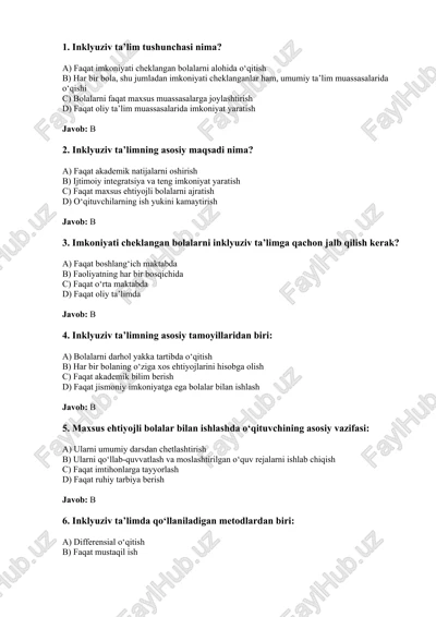 inklyuziv ta’lim — DOCX