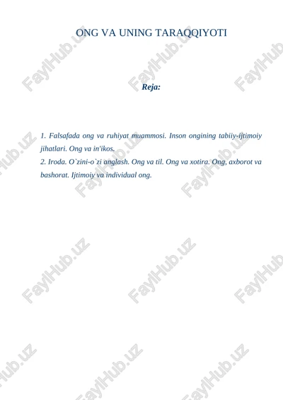 ong va uning taraqqiyoti — DOCX