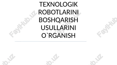 robotni o'qitish: fotoreleni sensor sifatida ishlatish — PPTX