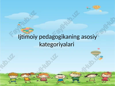 ijtimoiy pedagogika — PPTX