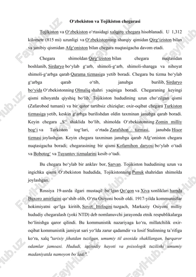 oʻzbekiston va tojikiston chegaraasi — DOC