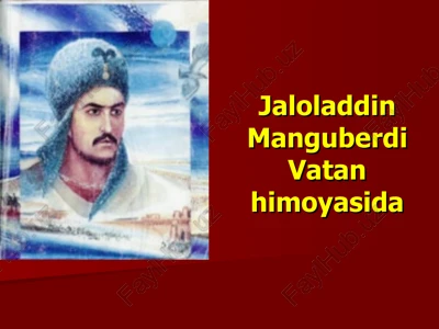 jaloladdin manguberdi vatan himoyasida — PPT