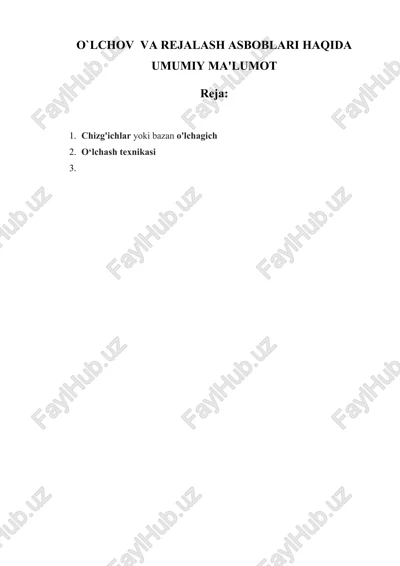 chizg'ichlaryoki bazano'lchagich — DOC