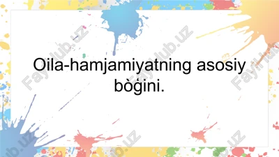 reja: oilajamiyatningasosiybòģini — PPTX
