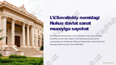 nukus davlat sanat muzeyi — PPTX