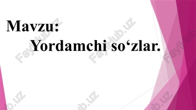 yordamchiso‘zlar — PPTX