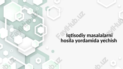 adabiyotlar tahlili va metodlari — PPTX