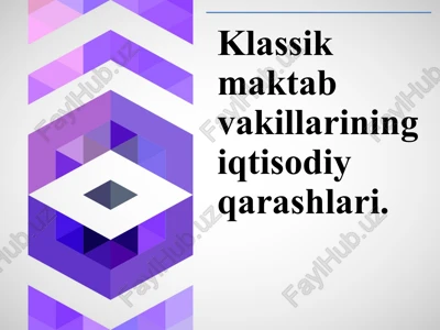 manufaktura davri — PPTX
