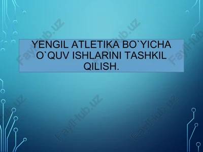 yengil atletika — PPTX