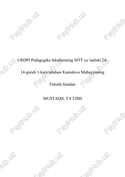 rivojlanishning umumiy qonunlari va kategoriyalari — DOCX