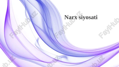 narxsiyosati — PPTX