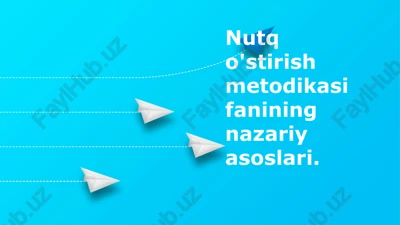 nutqo'stirish metodi — PPTX