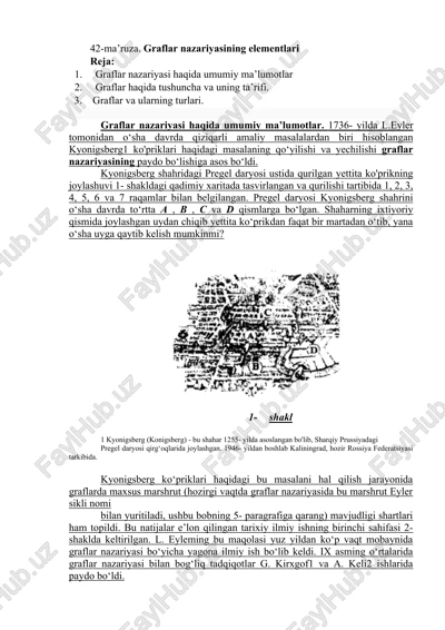graflar nazariyasi elementlari — DOCX