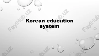 korean education system — PPT