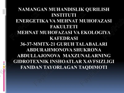 gruntto’g’onlarni rekonstruksiyaqilish — PPTX