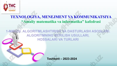 algoritmlashtirish va dasturlash asoslari — PPTX