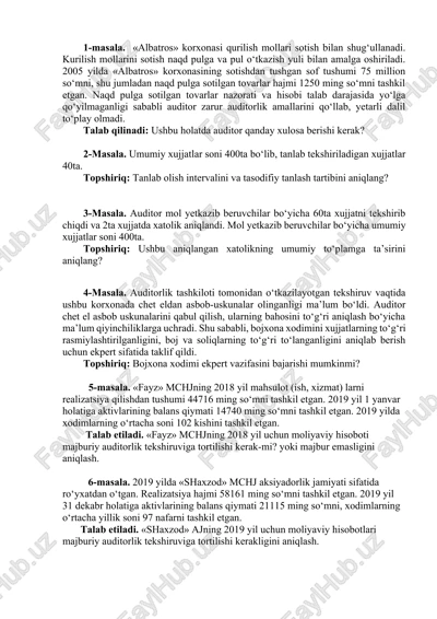 albatros korxonasi — DOCX