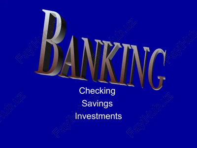 checking account — PPT