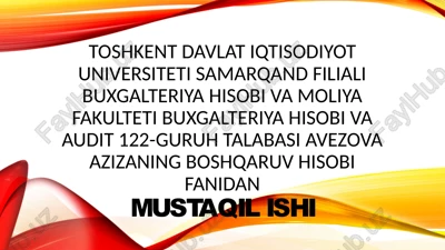 ishlabchiqarish jarayonini tashkilotish — PPTX