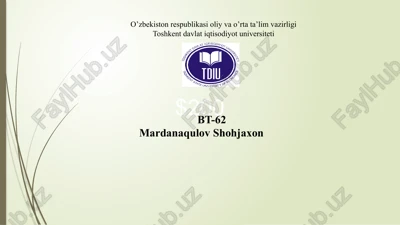 biznesnirejalashtirishning nazariyasoslari — PPTX