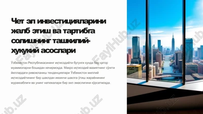 iqtisodiy barqarorsizlik va investitsiya ehtiyoji — PPTX