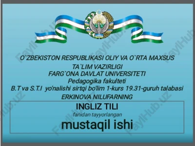 ingliz tili — PPTX