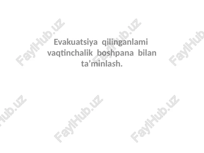 evakuatsiya protsedurlari — PPTX