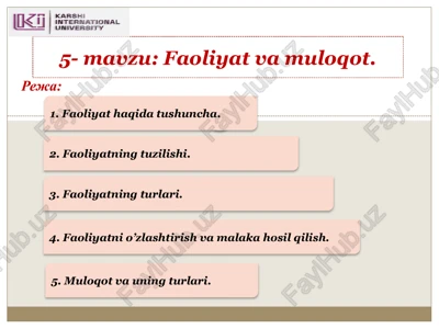 muloqot va uning turlari — PPTX