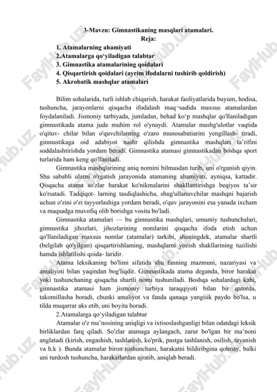 gimnastika atamalari — DOCX