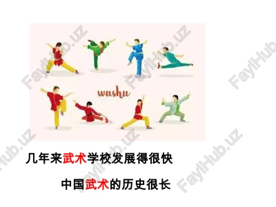 中国武术的历史很长 — PPTX