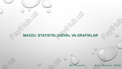 statistikjadvalvagrafiklar — PPTX