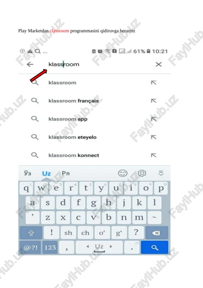 classroom programmasini — DOCX