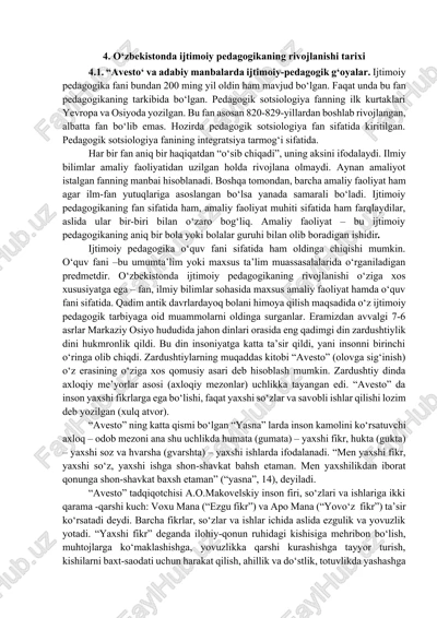 oʻzbekistonda ijtimoiy pedagogikaning rivojlanishi tarixi — DOCX