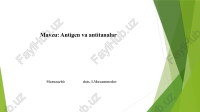 antigenvaantitanalar — PPTX