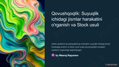 qovushqoqlik — PPTX
