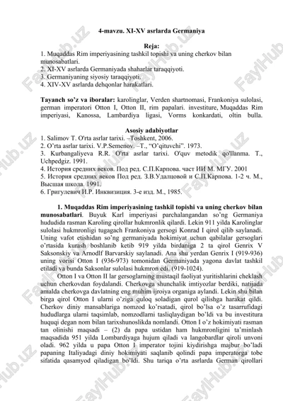 muqaddas rim imperiyasi — DOCX