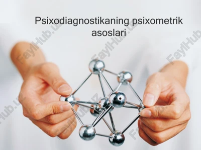 psixodiagnostikaning psixometrikasoslari — PPTX