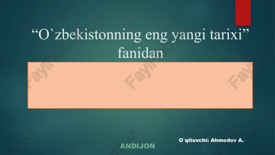 o`zbekistonning eng yaxshi tarixi — PPTX