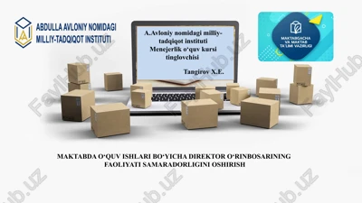 mavzuga oid adabiyotlar tahlili — PPTX