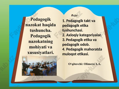 pedagogik nazokat — PPTX