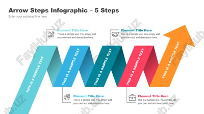 arrow steps infographic — PPTX