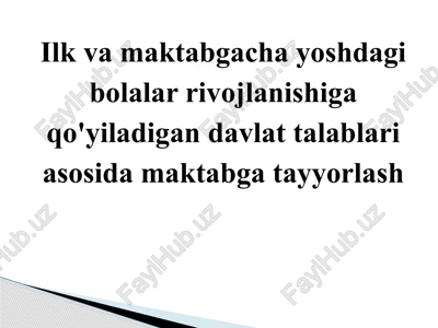 davlattalablarining vazifalari — PPTX