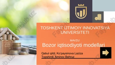 bozoriqtisodiyotimodellari — PPTX
