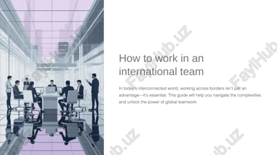 working in an international team — PPTX