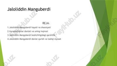 jaloliddin manguberdi — PPTX
